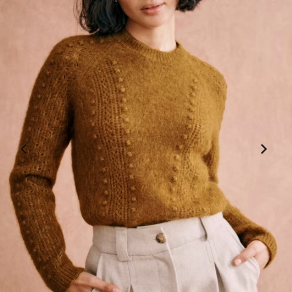 Sezane Come Jumper Small Gold